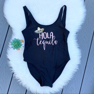 Hola Tequila One Piece Bathing Suit